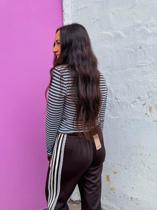 Josephine Striped Henley Top