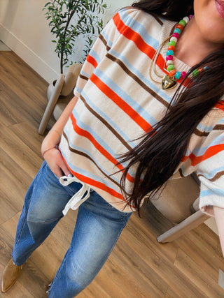 Val Striped Knit Top