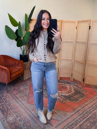 Penny Cardigan-Light Mocha