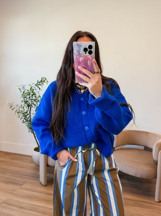 Alyssa Cardigan-Royal Blue