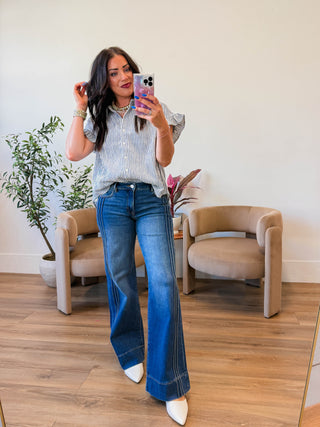 Lindy Striped Top