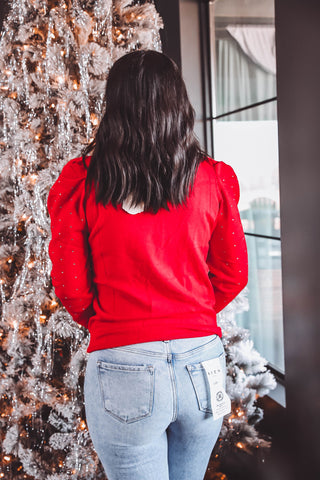 Merry & Bright Sweater-Red