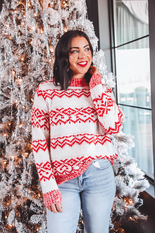 Holly Sweater-Red