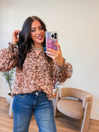 Gigi Leopard Top