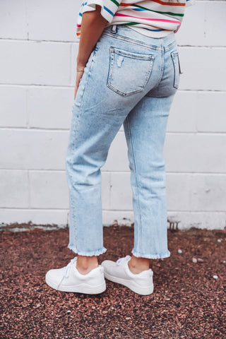 Jenna High Rise Cropped Denim