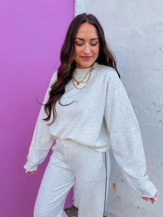Cloud Nine Mock Neck Sweatshirt