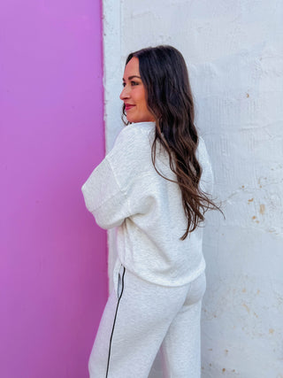 Cloud Nine Mock Neck Sweatshirt