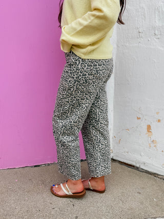 Wild Thing Leopard Barrel Denim