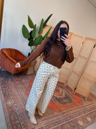 Remy Floral Denim Pants