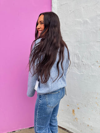 Palmer Sweater-Dusty Blue