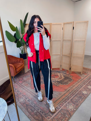 Cool Girl Barrel Pants-Black