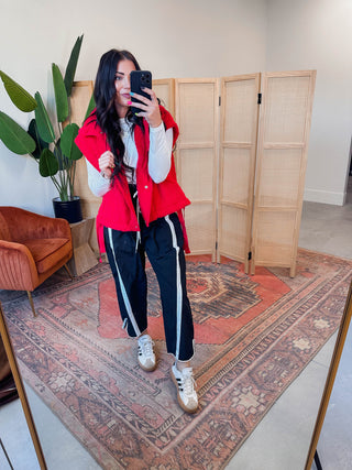 Cool Girl Barrel Pants-Black