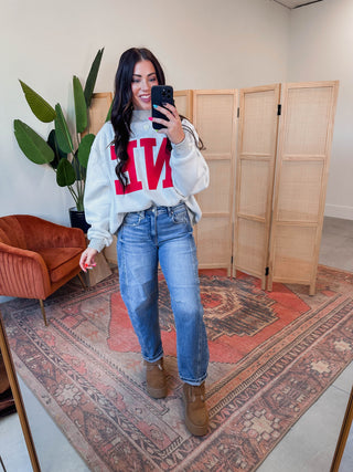 Nebraska Reversible Mock Neck Sweatshirt