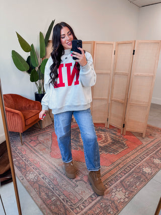 Nebraska Reversible Mock Neck Sweatshirt