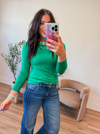 Everyday Essential Long Sleeve-Kelly Green