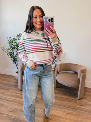 Delaney Striped Sweater