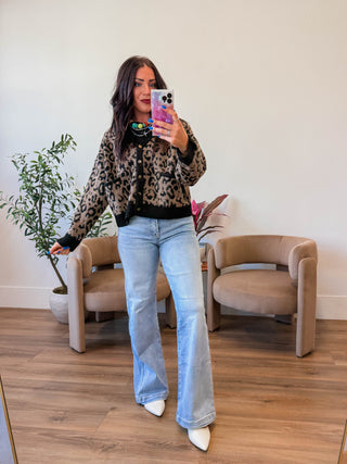 Gianna Leopard Cardigan