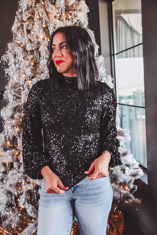 Luna Sequin Top