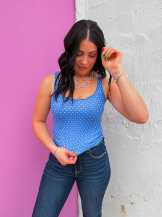 Lenny Polka Dot Tank-Marina