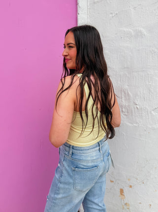 Lenny Polka Dot Tank-Yellow