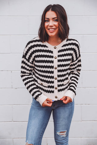 Isla Striped Cardigan