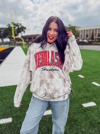 Nebraska Camo Oversized Hoodie