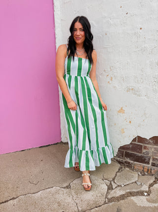 Cabana Striped Maxi Dress
