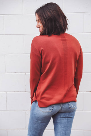 Maria Sweater-Terracotta