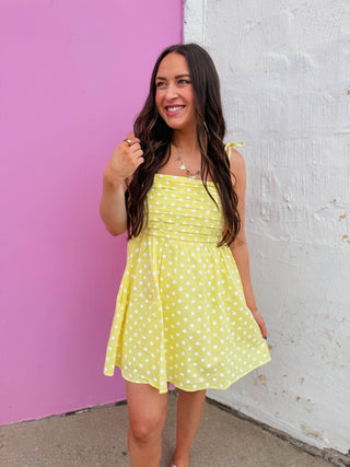 Dotted Daisy Mini Dress