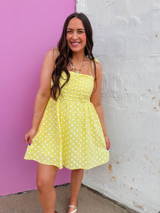 Dotted Daisy Mini Dress