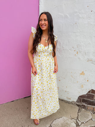 Jess Floral Midi Dress