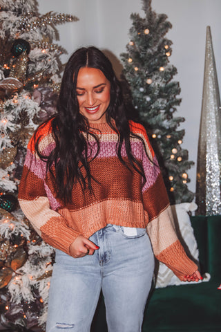 Kensie Color Block Sweater