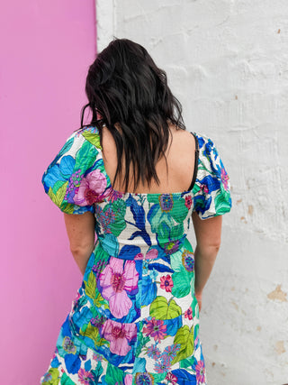 Faith Floral Midi Dress