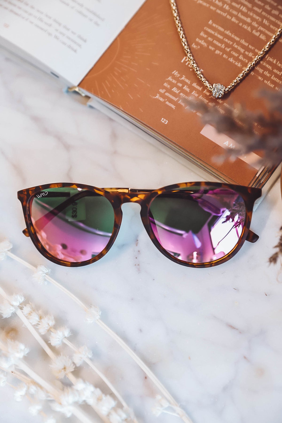 Drew WMP Sunglasses-Purple Mirror