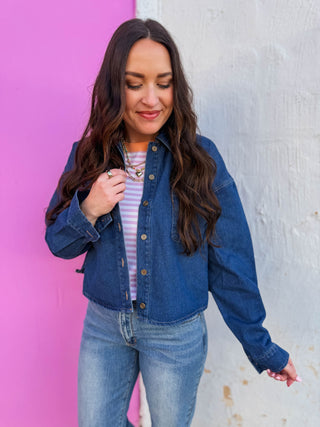 Lindsey Striped Knit Tank-Light Lilac