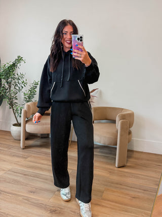 Weekend Mode Hoodie-Black