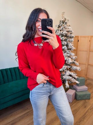 Camille Sweater-Ruby