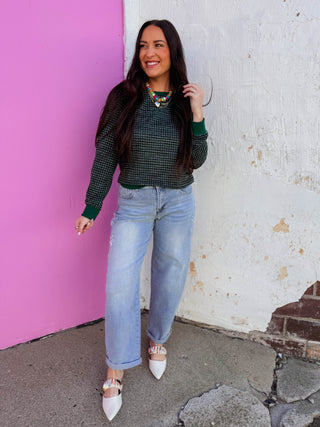 Petal Patch Barrel Denim
