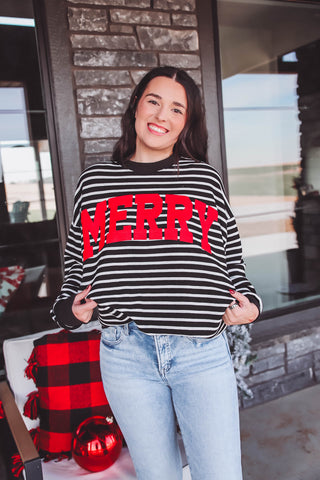 Merry Striped Pullover