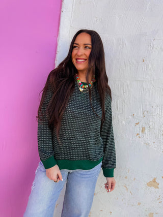 Steph Pullover-Hunter Green
