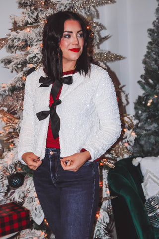 Holiday Glam Sequin Top