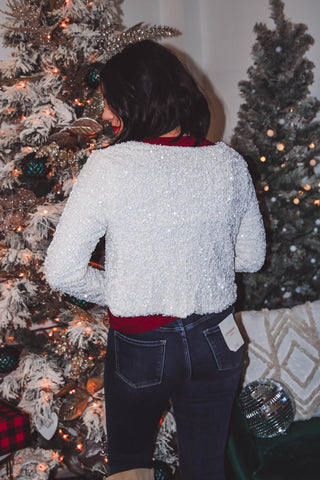 Holiday Glam Sequin Top