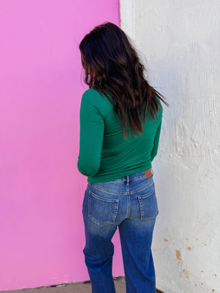 Everyday Essential Long Sleeve-Hunter Green