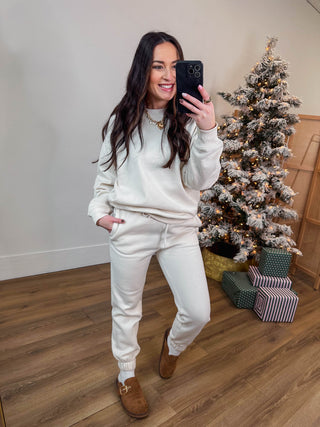 On The Move Joggers-Sand Beige