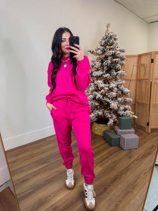 On The Move Joggers-Hot Pink