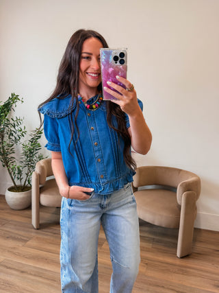 Willa Denim Top
