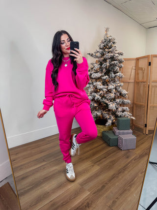 On The Move Joggers-Hot Pink