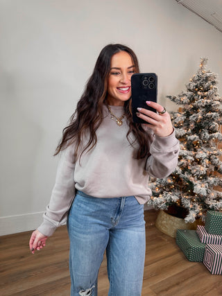 Everyday Luxe Crewneck-Ash Mocha