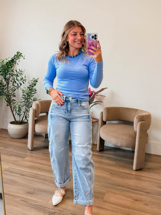 Base Layer Long Sleeve-Chambray Blue