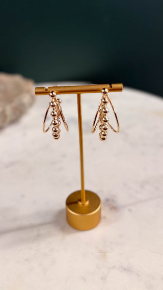 Gold Metal Hoop Earring